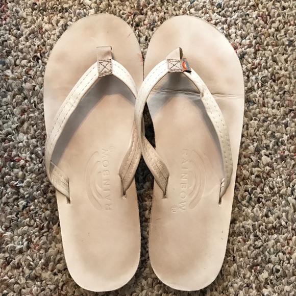 white colour flip flops